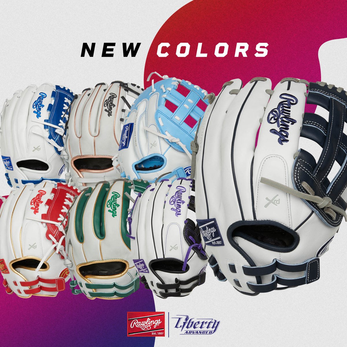 Liberty Advanced now comes in even more colours...  These beauties are a limited edition so don’t wait. Get yours today at Evolution Sports Excellence! #rawlings #libertyadvanced