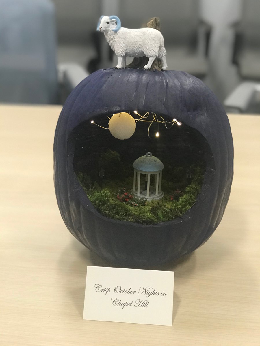 We asked and you delivered! We're so impressed with these #UNC jack-o'-lanterns. Thanks to <a href="/Della_Cong/">Della-Cong</a>, <a href="/strydrvn/">StoryDriven</a> and <a href="/UNCEvents/">UNC Events</a> for sharing 🎃