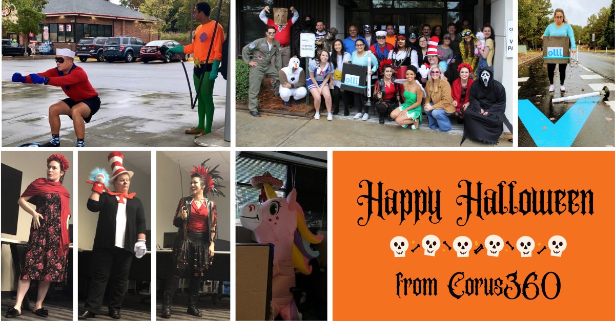 Corus360's tweet photo. Thank you to our Corus360 team for another incredible Halloween and congratulations to our costume contest winners Rufio, Frida Kahlo, and the Cat in the Hat! #HappyHalloween2019 https://t.co/3zVHJI8am3