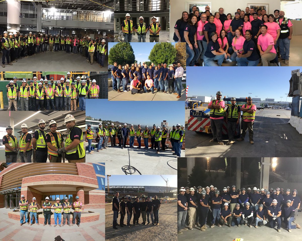 ISECBuilt's tweet photo. Our #isecsocal region was happy to support #breastcancerawarenessmonth on each and everyone of our job sites and offices!
.
.
#ISEC #teamwork #supportbreastcancerresearch #socalconstruction #losangelesconstruction #lax #lastadium https://t.co/pQRERXXDhZ