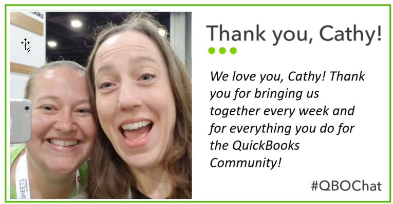 There's nothing you can't do, <a href="/CathyIconis/">Cathy Iconis</a>! We’re going to miss #QBOChat (thanks for 7 great years!), but we’re all super excited about your new podcast! It’s going to be awesome! qbochat.com/podcast-announ…