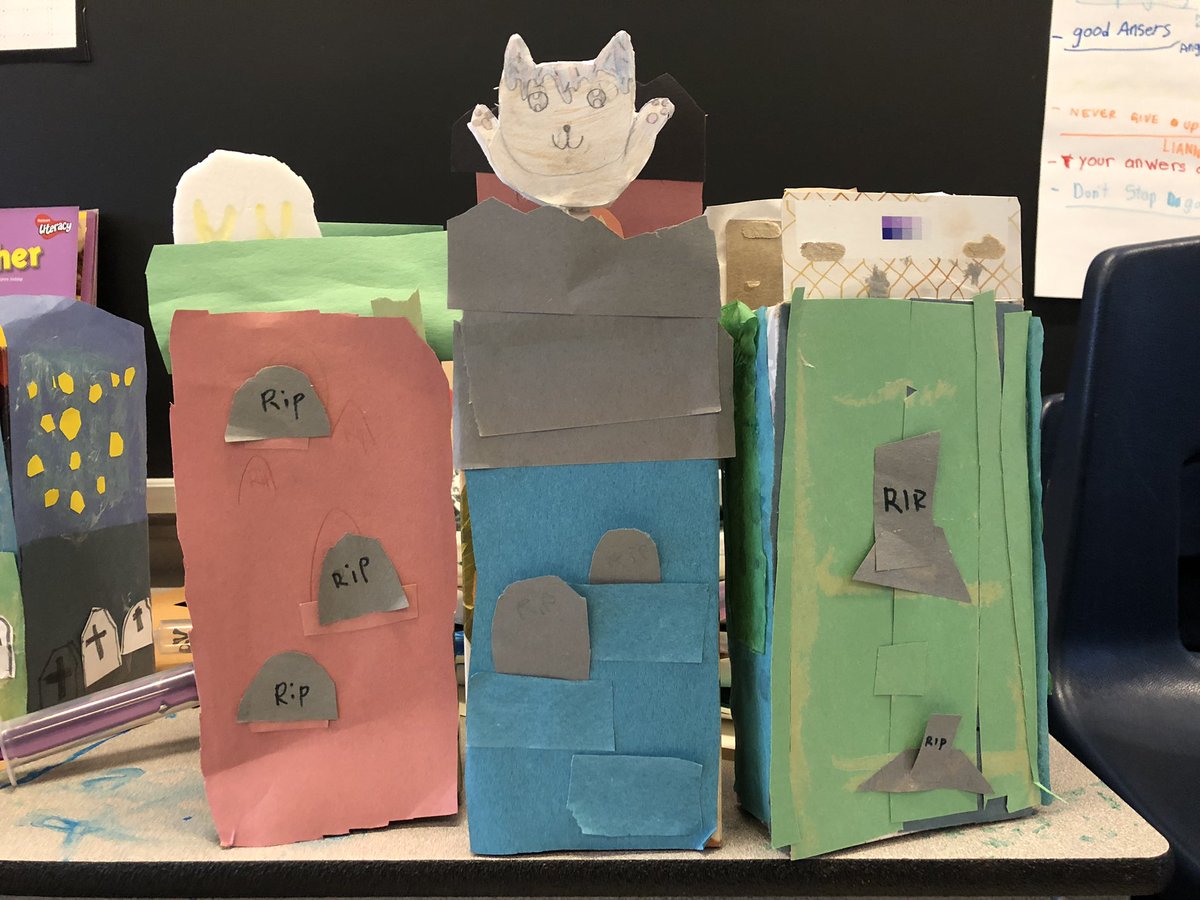 MrBarkersclass's tweet photo. More Halloween science with some “Hydraulic” Halloween Scenes in Gr3 at @McKeeSchool. “We’re learning about forces and it’s fun!”
#HappyHalloween @TDSB_STEM https://t.co/9GPA6f8P0y