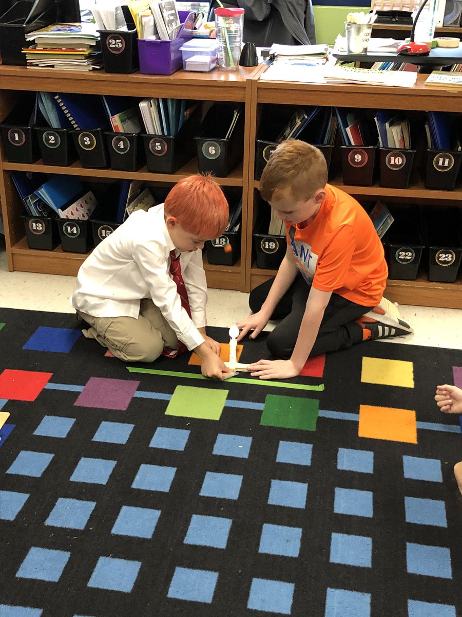 We designed, built, tested, and rebuilt our candy pumpkin catapults today. Proud of all the partner teamwork they showed! 🎃