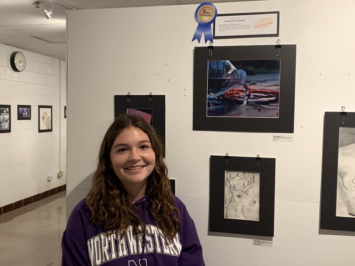LHS210Idell's tweet photo. Congratulations Ellie Woytek on Best in Photography for your creative water & chalk photograph in LHS’s Gallery 306 “illuminated” art exhibition!! #GoLemont #lemontart #gallery306 #photography @MrHennebry_lhs @LHS210Jeglinski https://t.co/hwNPglYhbz