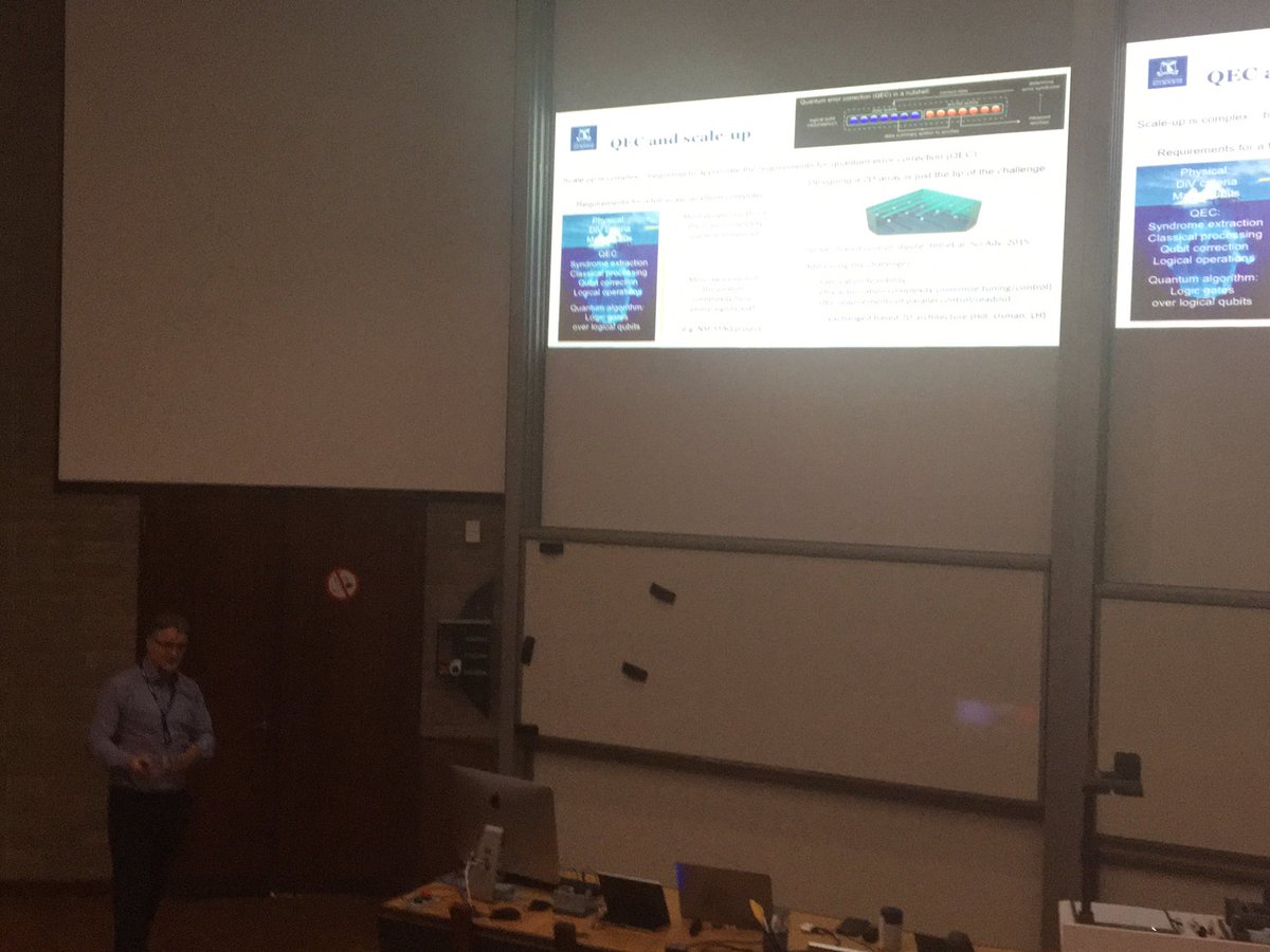 semontis's tweet photo. “Quantum computation does not search for a needle in a haystack, it amplifies the needle” the most succinct description I as a non expert encountered so far. at #Mcsq workshop today at @unimelb, quantum computation talk by Prof Lloyd Hollenberg #condensedmatter #qmcomputation https://t.co/0n5kVlfxtR