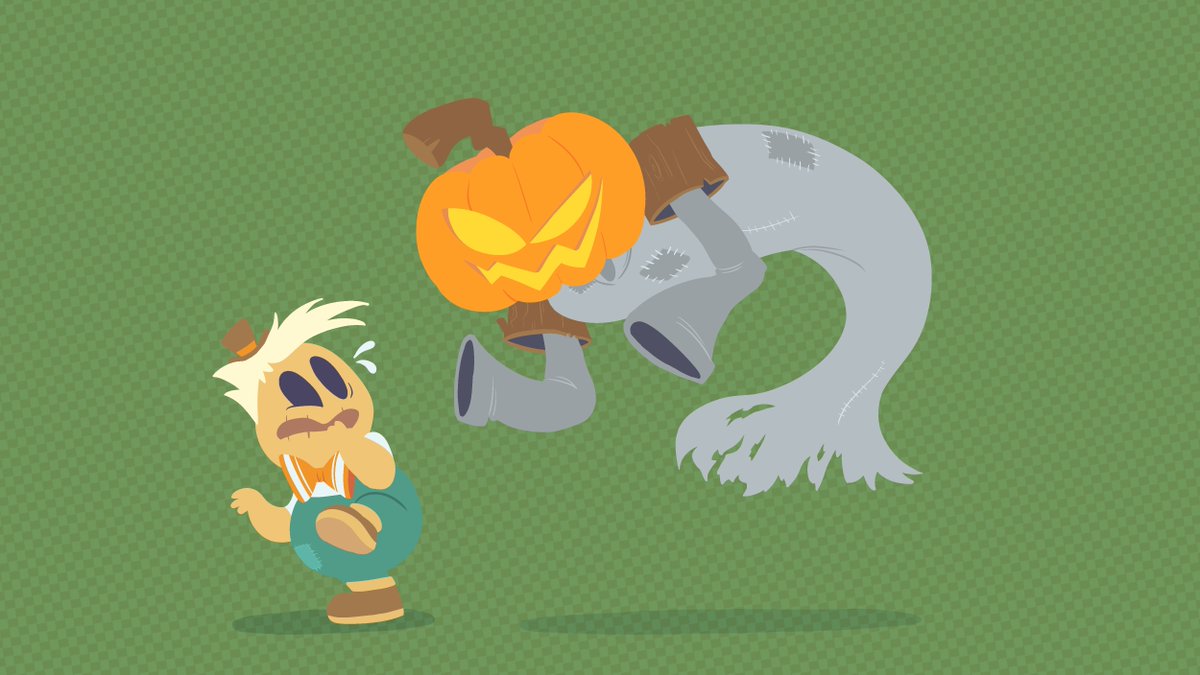 HaymakersGame's tweet photo. Entry #5: Pom Ghoul

Scarecrows are advised not to discard any old clothes where a Pom Kid can get a hold of them. They will get big ideas about themselves and assume a larger and more frightening form. Even worse, these ghouls have been known to multiply and spawn more Pom Kids. https://t.co/ScdKozYMlB
