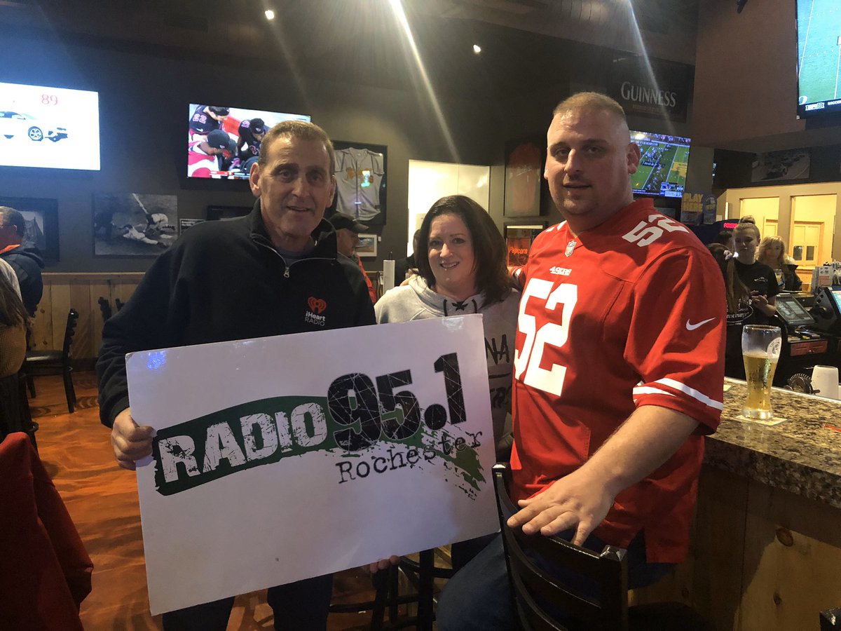 RealRock951's tweet photo. Come on out to @BillGrays in Greece tonight for #ThursdayNightFootball 🏈 and for a @Stoneyardbrew beverage🍻 #HappyHalloween 👻🎃 https://t.co/GlqIShG1GH