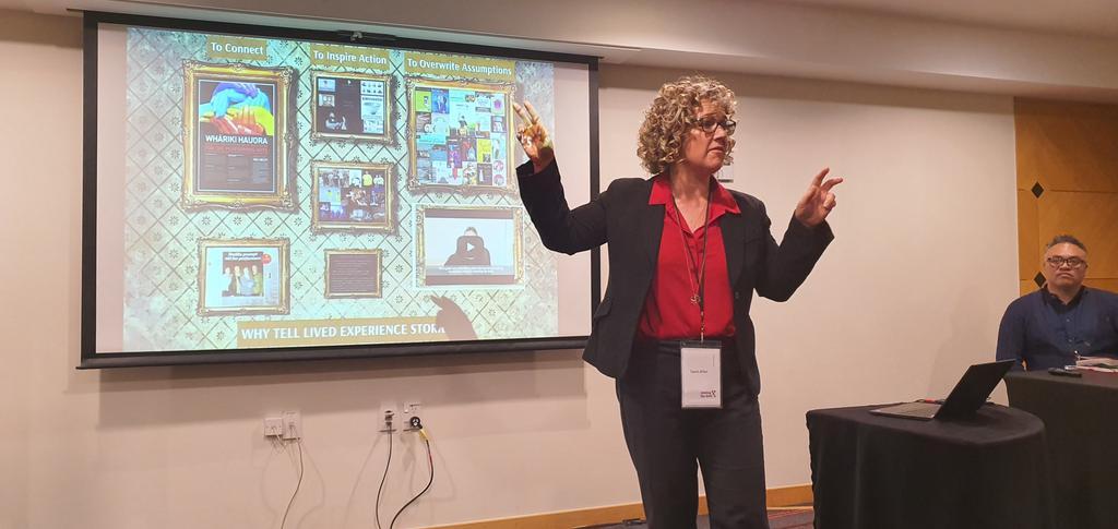 changingmindsnz's tweet photo. People don't relate to stats and facts-they relate to other people, stories help people to embrace a vision and is the only thing that works to change behavior.
Taimi and Borni on innovative storytelling to transform the mental health system #AMHOIC https://t.co/QmFXESXMID https://t.co/vvjBf0rZgR