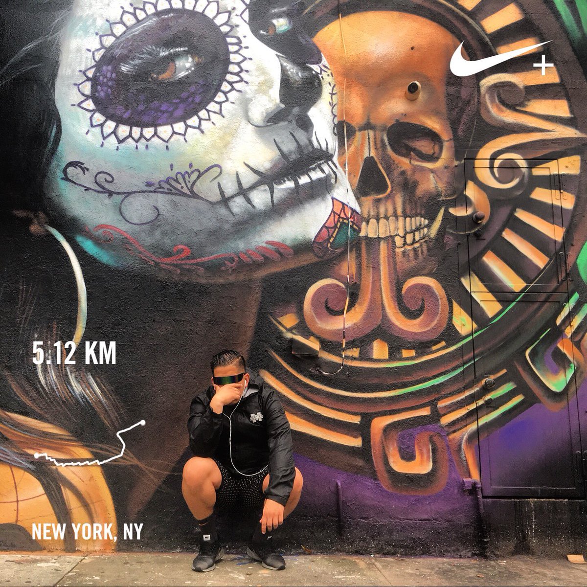 AE9941's tweet photo. Horror-ween x #DiaDeMuertos!!!! #justdoit @Nike #nrc #nikeplus #nikenyc #urbex #NEVERSTOPexploring #streetart #wildstyle #allcity #HOLLOWEEN #readytorunnyc https://t.co/vU44yIsMM5