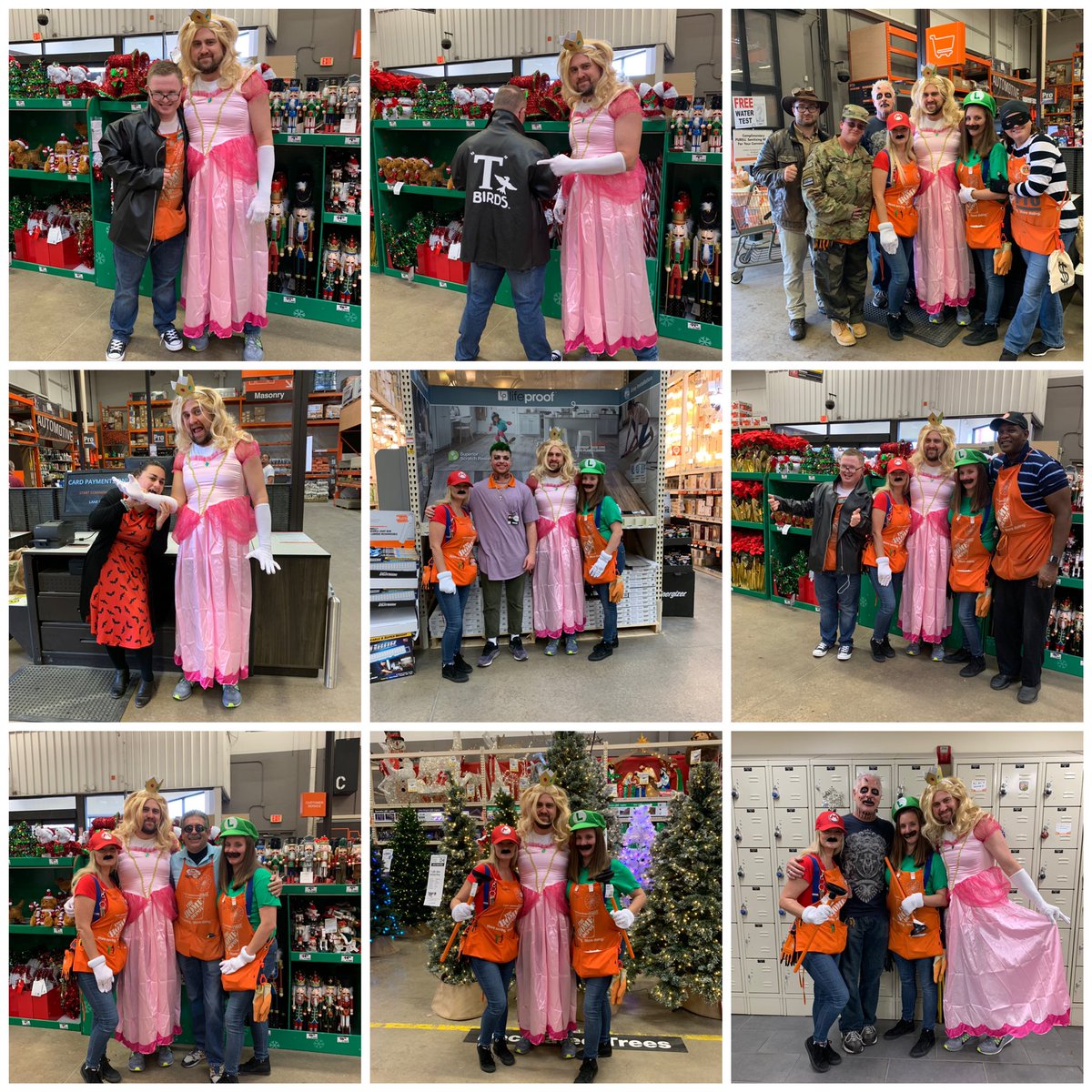 Happy Halloween 🎃 👻 #4103 #SuperMarioBros #PrincessPeach #grease #joker #indianajones #soldier #burgler #vampire #notsurewhatbobissupposetobe