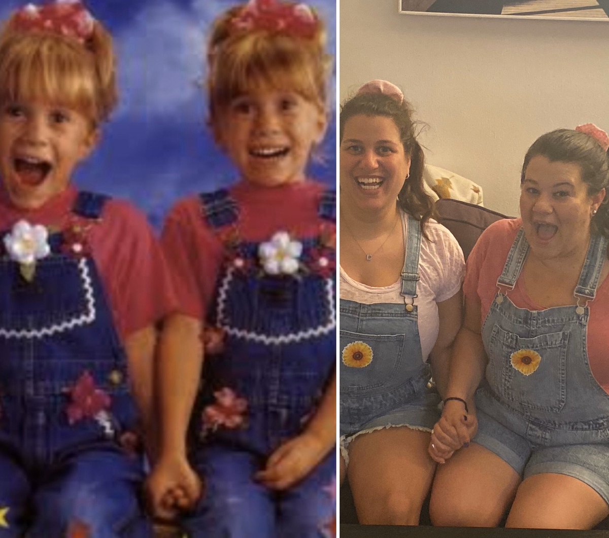 ChelZuck's tweet photo. Twinning at its finest 🎀🌸👯‍♀️💕
@Melissinthecity 

#brotherforsale #s18 #halloween2019 https://t.co/bv7ncfywYY