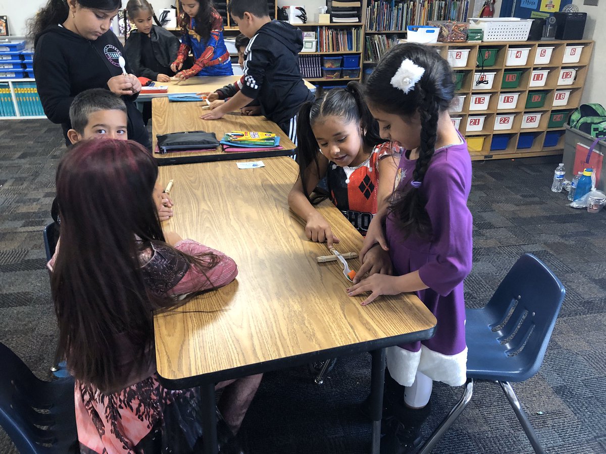 _Mrs_Cortez's tweet photo. Celebrating Halloween with a little pumpkin chunkin! Ss made catapults to launch candy pumpkins. Fun! 🎃 https://t.co/Bqu92HqliC