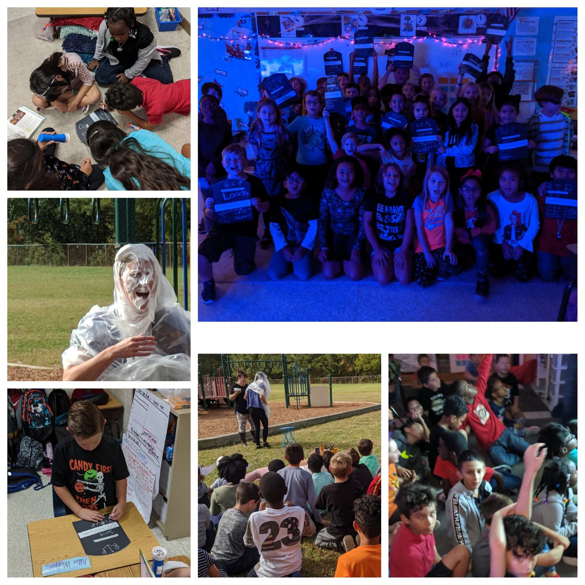 What a great Halloween! We decorated the whole third grade wing, &amp; surprised the students with a day of classroom swapping. I can't tell you how many times I heard, "this was the best day ever!" #lovewhatyoudo #HappyHalloween #BeRelentless #deadwords #BarbasOwlets #KidsDeserveIt