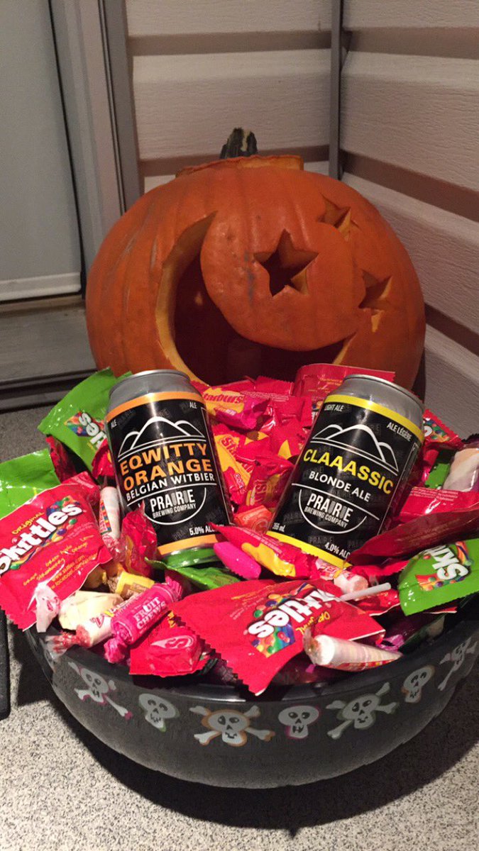 Happy Halloween from Prairie Brewing Company! #prairiebrewingcompany #threehills #drinklocal #abcraftbeer #halloween