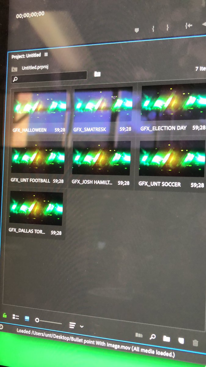 AsherFJourn's tweet photo. Seven graphics MIGHT be a UNT world record! #NTDailyTV https://t.co/x3M8PNWAJo