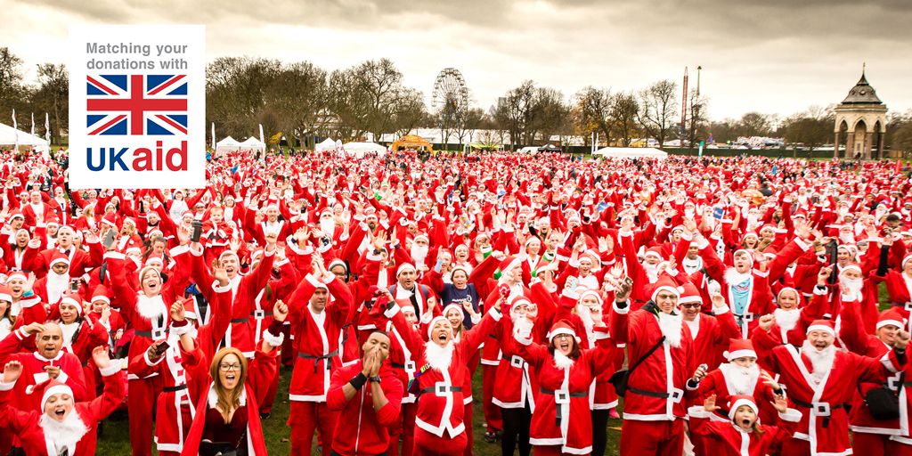 Join us on the 8th December for London's largest #SantaRun &amp; raise money for #HALOBreakingBoundaries Appeal: buff.ly/35iXITB

#UKAidMatch #funrun