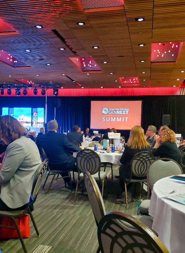 365tech's tweet photo. What a day @UnitedWayWpg #GenNextSummit @SteffyannB was going to take photos of each speaker, but the messages were so deep and #inspiring she couldn't take her eyes away. She'll be sharing what she learned today with the @365tech team, and we can’t wait to hear all about it! https://t.co/qL46aEUikc