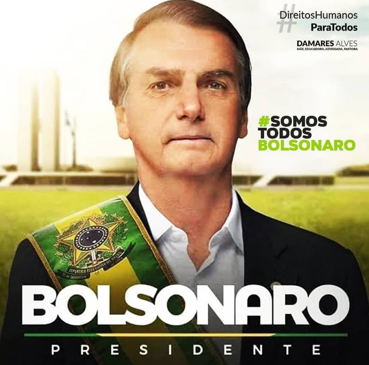 DamaresAlves's tweet image. Meu apoio ao presidente @jairbolsonaro. Não irão parar o Brasil.

#SomosTodosBolsonaro