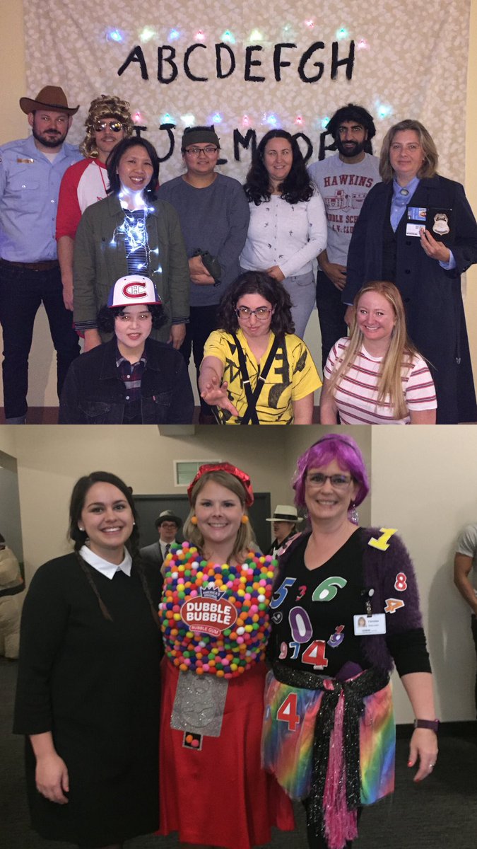 LinamarCorp's tweet photo. Happy Halloween! Here at Linamar we got in the costume spirit, check out our spooktacular costumes! What are you/your kids dressing up as this year? #TrickorTreat #Halloween2019 #officecostumes #linamarlife https://t.co/JM25RDvSbO