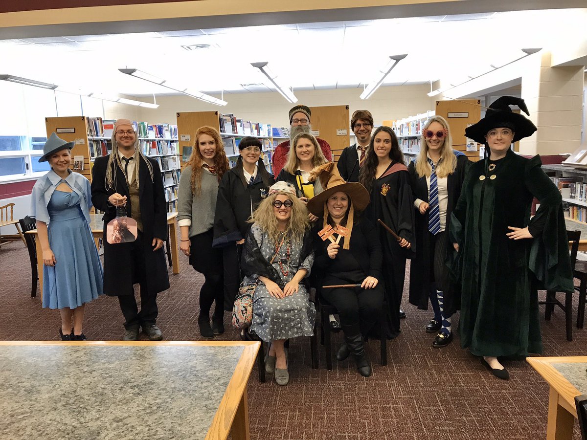 HeckelScience's tweet image. “We teachers are rather good at magic, you know.” Happy Halloween from the 7th &amp;amp; 8th grade teachers! @HBW_Verona @TeachVerona @citecitebaby #teachercostumes #HappyHalloween #halloween2019 #harrypotter