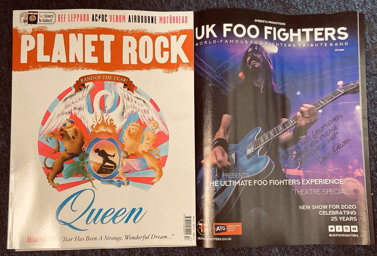 Have you picked up your copy of #planetrockmagazine yet? Keeping rock alive! Jay🤘<a href="/PlanetRockRadio/">Planet Rock</a> <a href="/WyattVW/">WvW</a> #ukfoofighters #theatrespecial #theultimatefoofightersexperience