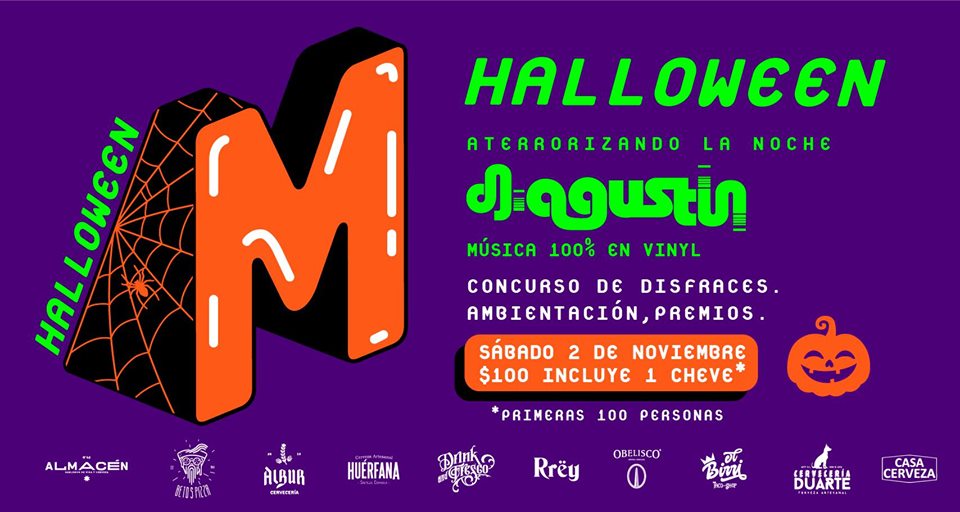 muchobeat's tweet photo. Este sábado 2 de Noviembre 🎃 HALLOWEEN party🎃 en #Metapatio con @djagustin Agustin en las tornamesas !

↘ https://t.co/JvnShW1t5r https://t.co/hLsn9RhgCh