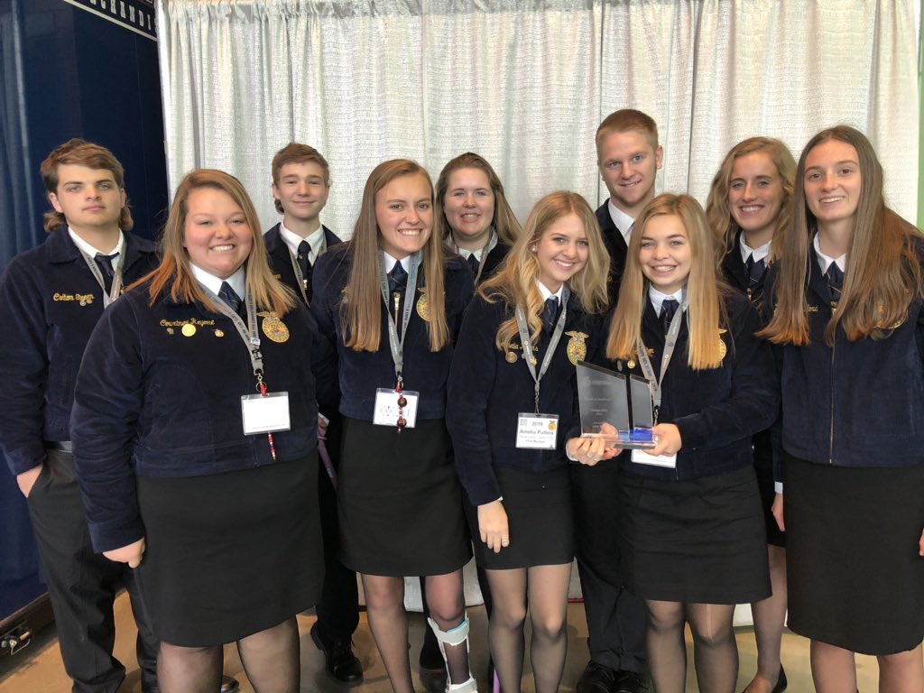 OtsegoFFA's tweet photo. Such an honor to be selected and awarded as a National Chapter Top Ten in the Nation - Models of Excellence. There are over 3,000 chapters in the nation #OtsegoKnights #PentaPride #FFA19 https://t.co/B6MdkZPuep