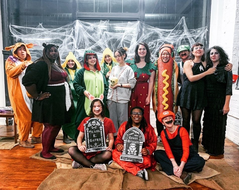 12plusphilly's tweet photo. Our BOO-tiful staff members SLAYED at our 12+ Halloween Bash!! ๐ฅ๐ฏ Need last minute costume ideas? Swipe for some spooktacular inspo ๐คฉ #squadghouls #halloween2019 #12plusphilly @ Cร phรช Roasters https://t.co/ZYs2S4kix7