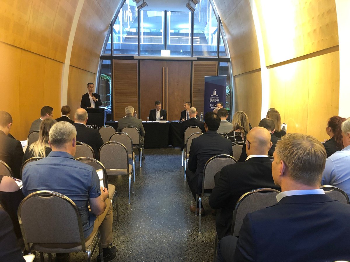 CBRConventions's tweet photo. CCB held its 2019 AGM last night, highlighting a successful year for the #businessevents industry in #Canberra. Thank you to our partners @visitcanberra and @actgov, and our Board, CCB team &amp; industry for working to position Canberra as the meeting place of Australia. #meetCBR https://t.co/ooEeFrAoqM