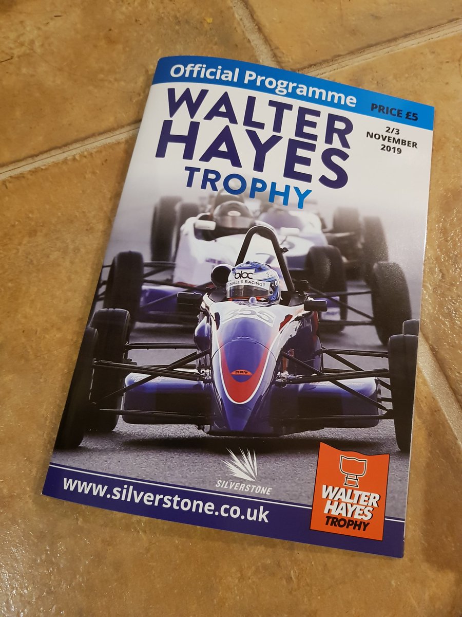 thejamesbeckett's tweet photo. If you are planning to visit @SilverstoneUK this weekend for the #WalterHayesTrophy - make sure you purchase one of these superb souvenir programmes for just ยฃ5.
#HayesFever @addison1972 #TRMG https://t.co/PSfjMwYaOQ