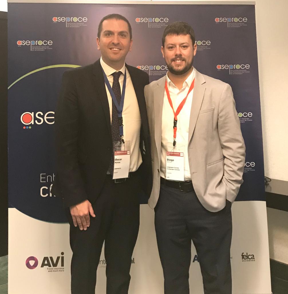 LangCanada's tweet photo. Thank you to @aseproce for inviting #LanguagesCanada to their annual workshop in #Madrid! Number of Spanish students coming to #Canada continues to grow!
#intled #Spain https://t.co/ka7wCIMBWt