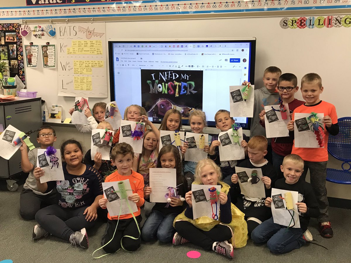 LButtry1's tweet image. Created our own monsters today after reading “I Need My Monster” #connectses #bulletpride
