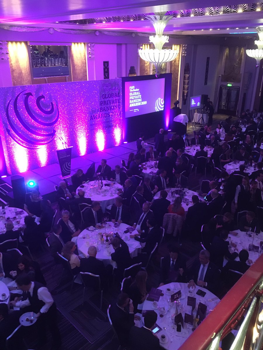 YuriBender's tweet photo. The stage is set for @FT_PWM #GPBA2019 private banking awards in London https://t.co/N94DQDjyOt