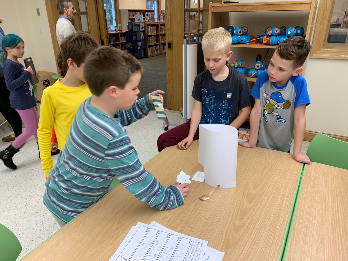 MrsTurner0716's tweet photo. It’s Halloween and Monsters are loose in the library! What should we do?? Build traps of course! 👻 🎃 #Monstertrap #Halloween19 #problemsolving #teamwork https://t.co/0FGzJUuNtr