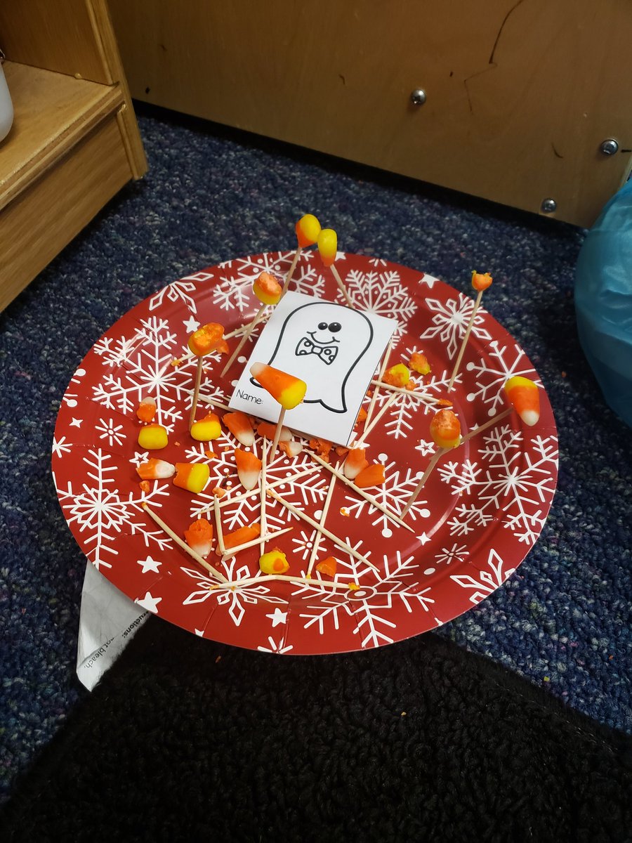mrssessums's tweet photo. We completed our first STEM challenge today! Our challenge was to see who could build a house for their ghost. @LindseyElem #itsoktofail #stemchallenge #allihadwereholidayplates https://t.co/xacLz63ZLv