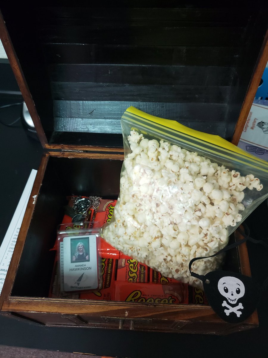 anhawkinson's tweet photo. Our Pirate Mystery Escape Room was a huge success! Ss worked together &amp; solved comprehension mysteries to get the keys, open the chest, &amp; escape the classroom! They are begging for another! #EscapeRoom #ClassroomFun #halloween2019 #Pirates https://t.co/iSbwCnoYuZ