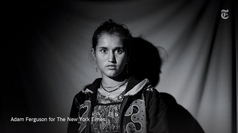 nytimes's tweet photo. Sumaya Ahmad was 16 when ISIS arrived in her village. She was sold and shipped to Tal Afar and then to Syria. Her sister died in an airstrike. Now she says she thinks about killing herself. "I keep it all inside me, and then I go and cry by myself." https://t.co/V7t4veoJaP https://t.co/qFgbzIdtBD