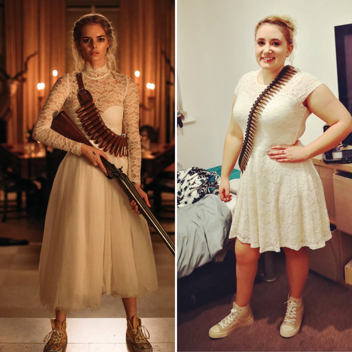 NanceDriver's tweet image. #HorrorFamily #horrorfans What do you think of my take on #ReadyOrNotMovie? Happy Halloween everyone!