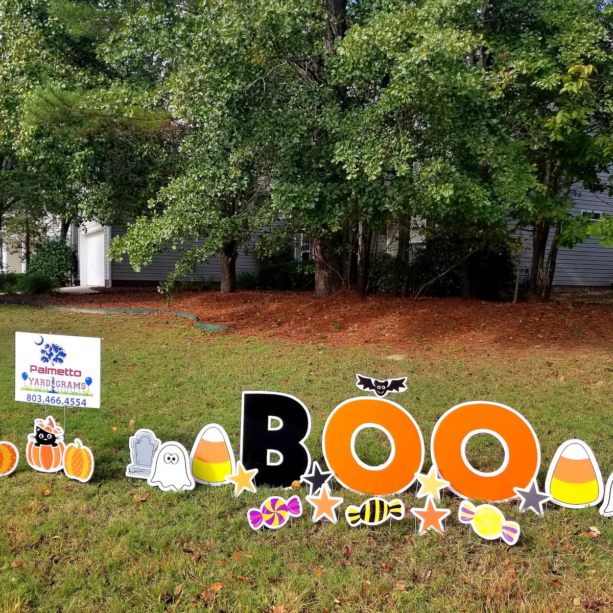 Palmettograms's tweet photo. 🎃 Happy Boo-ween from Palmetto Yard Grams! 🎃 
#Halloween2019 #boogram https://t.co/AVm0Ip8sCy