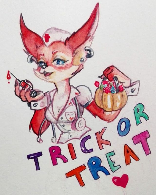 LazarusaurusRex's tweet photo. Happy Halloween 🎃!!#Halloween #vulpera #Warcraft #harroween #worldofwarcraft #cute #blizzard #furrry #fun #trickortreat #candy #traditionalartist #Watercolor #art #dailyarts https://t.co/pvVRFAddYJ
