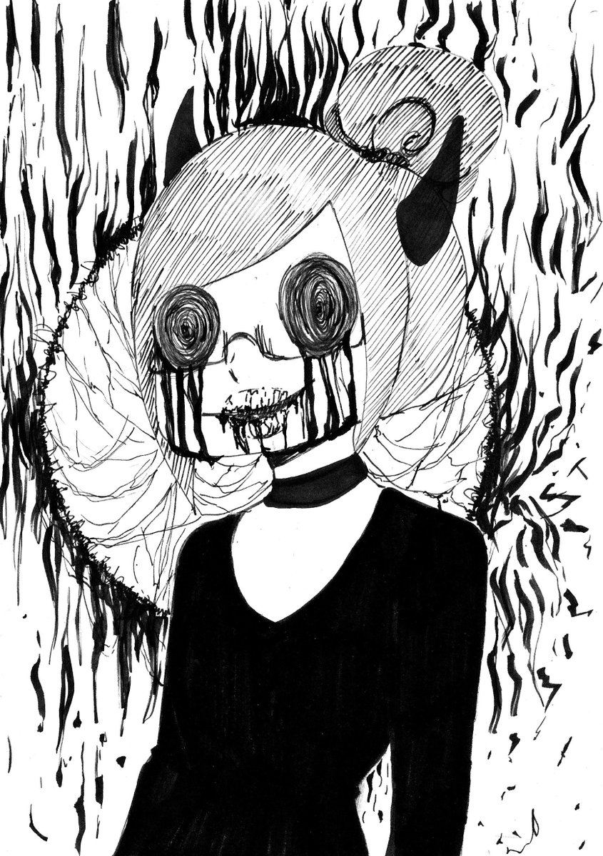 KaitoKuraiko's tweet photo. A lil ink extra: Happy Halloween :D
#ink #traditionalart #dawuthorror #horror #creepy #spookyseason #halloween2019 #halloween #comic #creepycomic #comicgirl #creepycomicgirl #creepygirl #blackandwhite #artist #comicartist #creepyart #horrorcomic #webtoongirl #dawut #artwork #art https://t.co/iUYW3GA7ob