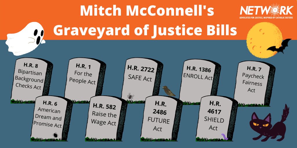 Network On Twitter The Spookiest Thing This Halloween Is Mitch Mcconnell S Graveyard Of Justice Bills Watch Out For Ghosts Of Over 200 Bills That Have Yet To Be Heard Senatemajldr Mcconnellgraveyard Https T Co 8zyfjefixq