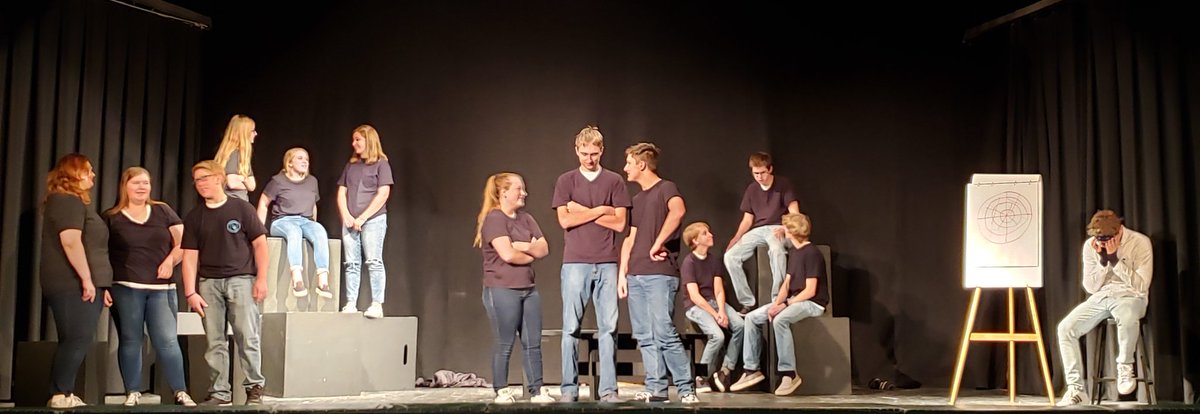THSTheater's tweet photo. Why don't we want to talk about it? Come see our performance tomorrow night at 7:00 to find out. https://t.co/n9M8GTFUEa