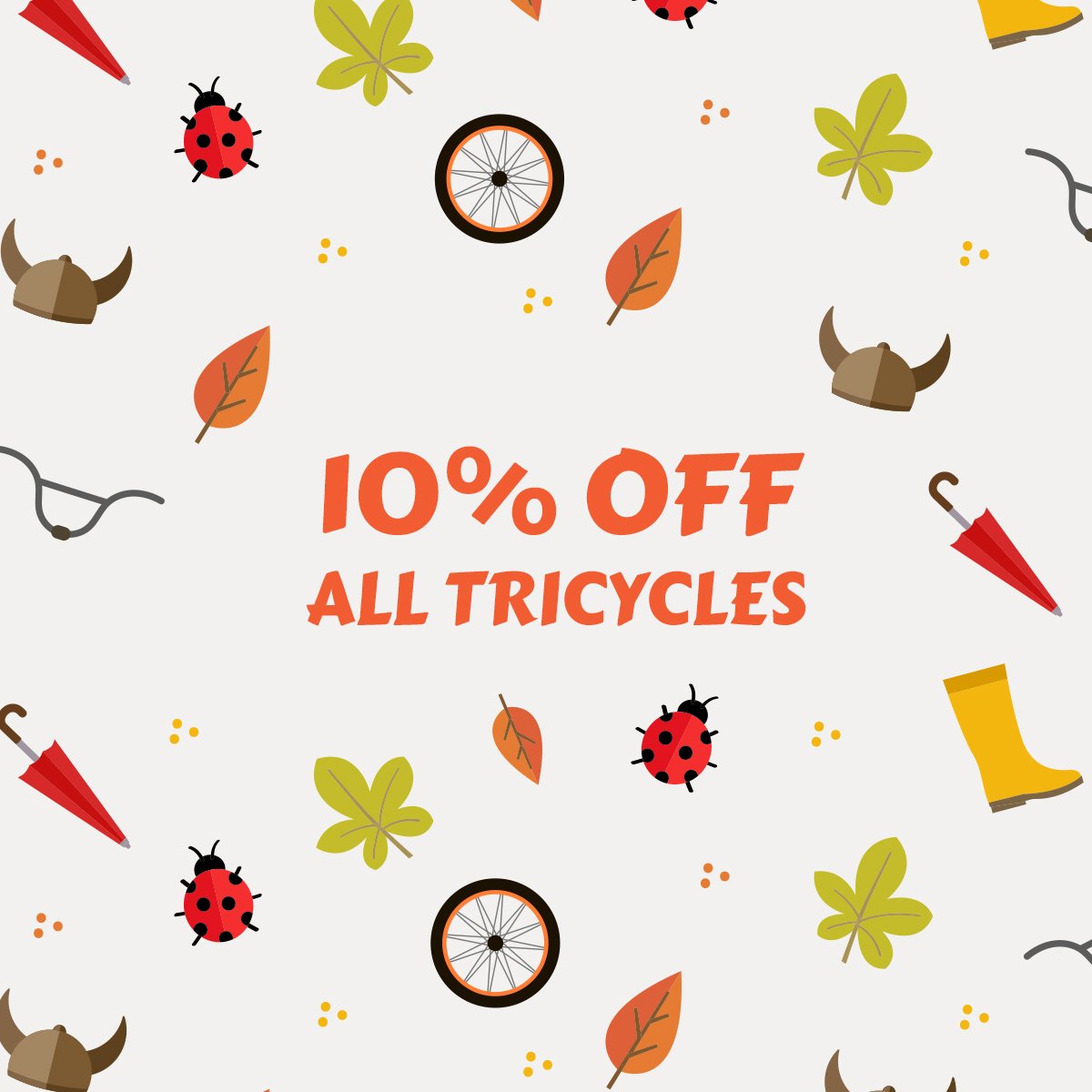 jorviktricycles's tweet image. When the rain is pelting down,
use your tricycle to get around.

There’s still time to enjoy 10% off all our tricycles!

Use the code AUTUMN10 at checkout, T&amp;amp;C’s apply.

Shop here: jorviktricycles.com