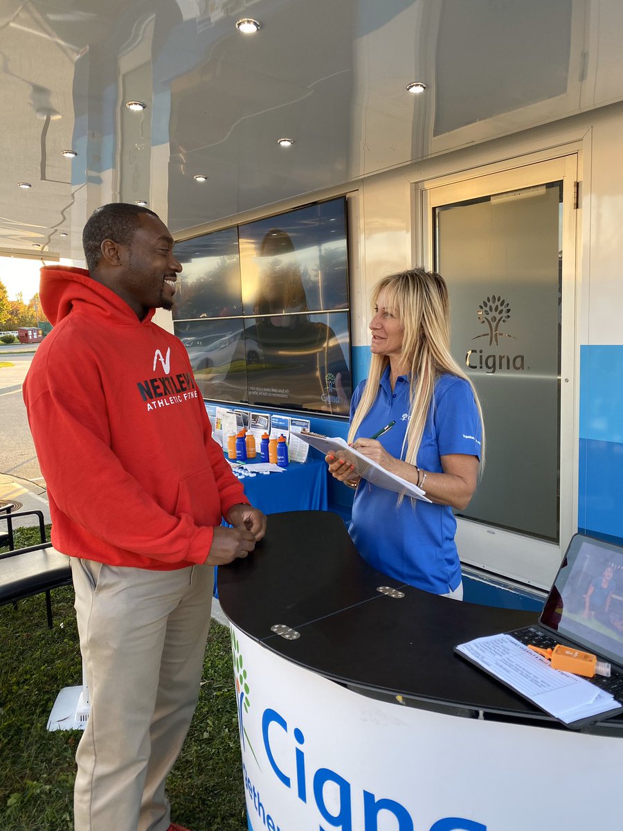 Cigna's tweet photo. Our #GoKnowTakeControlTour makes a stop at Frederick County Government in Maryland. Thanks to everyone who stopped by and learned their health numbers. #CignaMidAtlantic https://t.co/r9QwdOcNjY