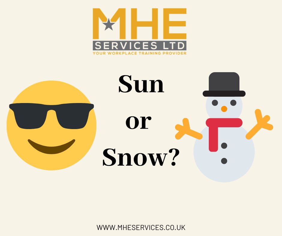 MHEServicesltd's tweet photo. #justforfun - What do you prefer, sun☀️ or snow❄️? Apparently, we will be having lot's of snow this winter so I hope you like it!

Let us know which you prefer! https://t.co/T1iAO9kfmL