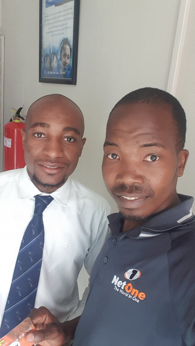 maxiemakumuchah's tweet photo. A step a day! We continue preaching the true Gospel of a network that #Delivers. After hearing the gospel @OliverMatsokoto just #MovedOver to @NetOneCellular . I just gave him a @OneMoneyZw debit card for free, for his added convenience. Who is next? DM me... https://t.co/BuWhlCHr9h