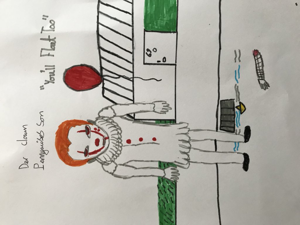 FHSLanguages's tweet photo. ...and here’s a few more creepy posters from the German year 7s today! “sehr gruselig..!“ #halloween https://t.co/4Rn3KLu36q