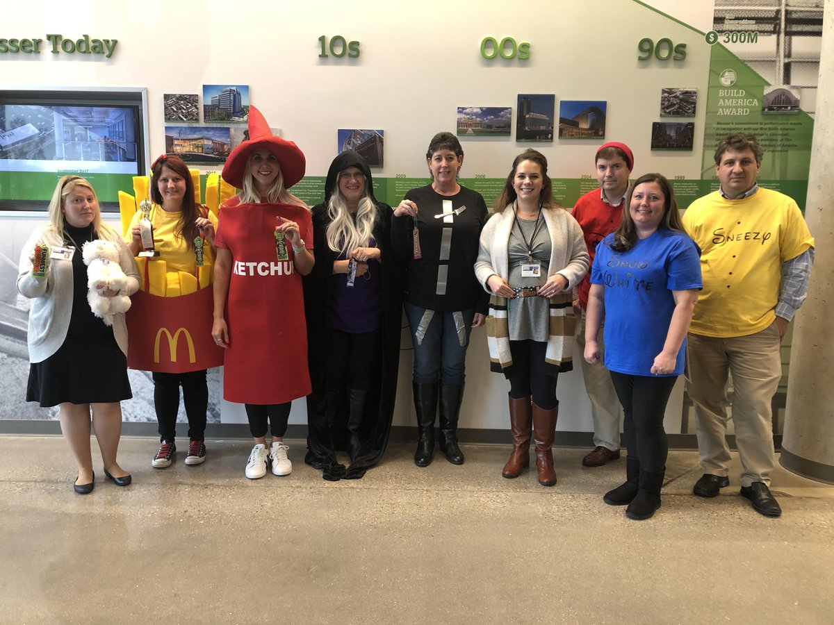 messerwearebldg's tweet photo. Here's proof that you can have fun while supporting a great cause. Through our employee costume contest, we raised $250 for iSPACE Girls in STEM! Happy Halloween, everyone 👻 https://t.co/aBwiCb1ked
