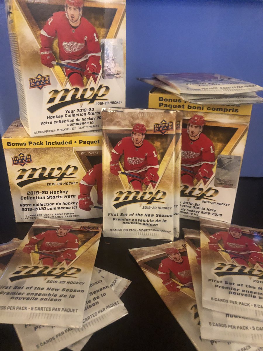 Halloween in our house means one thing...HOCKEY CARDS!  @UpperDeckHockey @UpperDeckSports cards for all. #hockey #TealPumpkinProject #halloweentreats